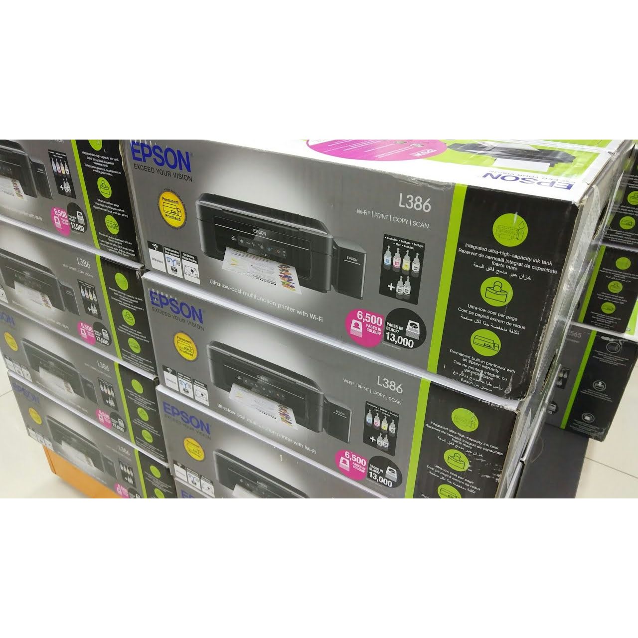 epson l386 a4 sublimasyon yazici 4 renk